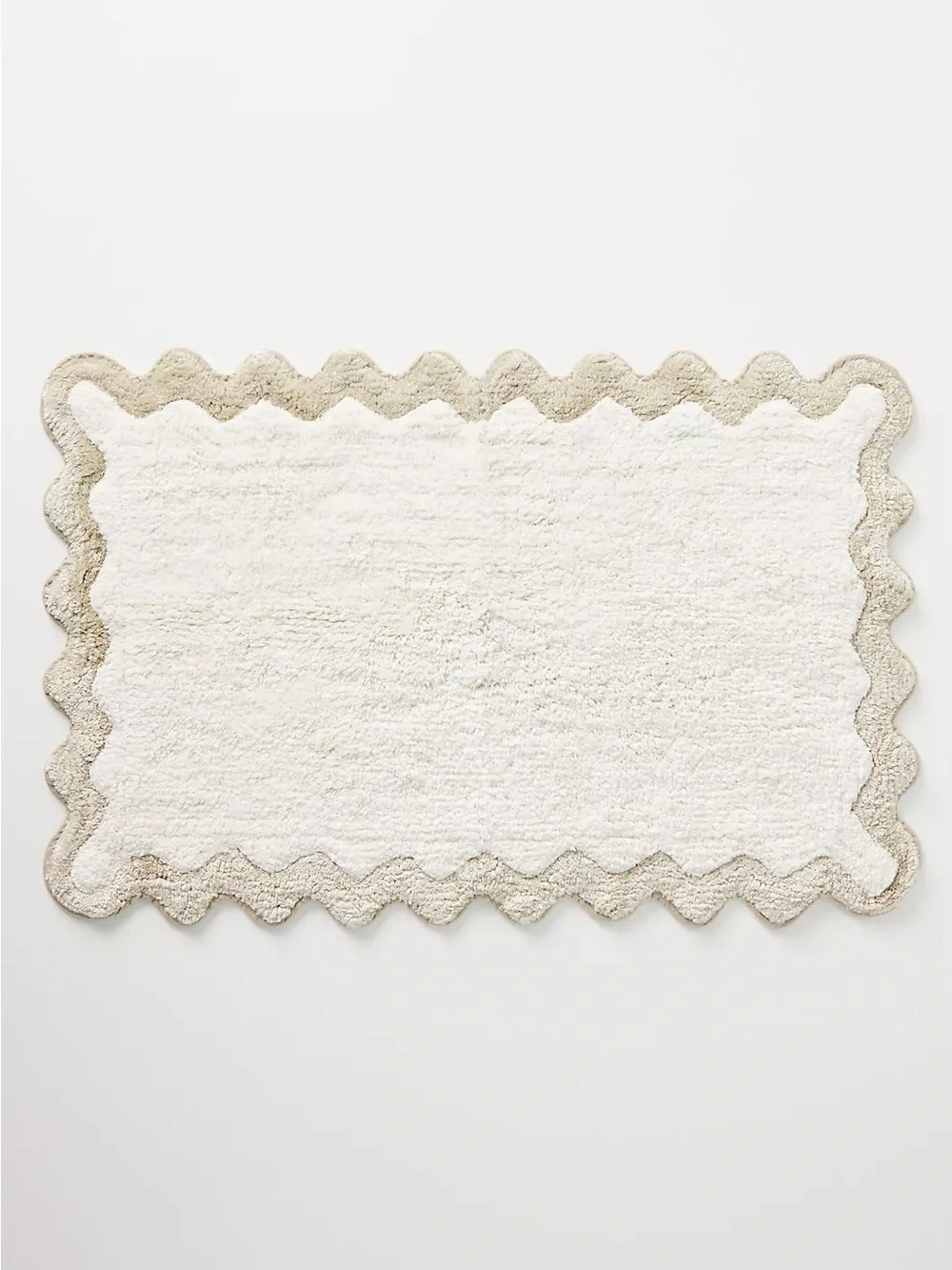 Maeve by Anthropologie Scalloped Cotton Bath Mat